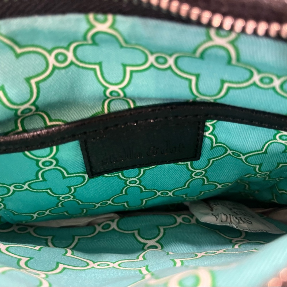 Stella & Dot Lamb Skin Black Crossbody Bag Brand New - Picture 7 of 13